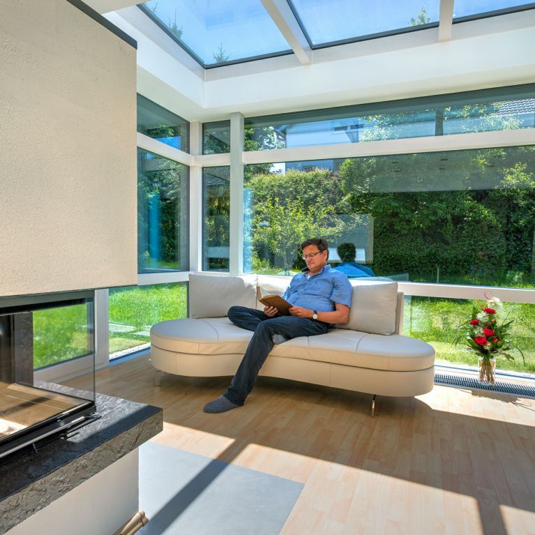 Wintergarten in modernem Design