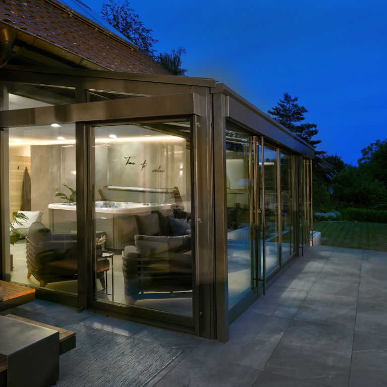 Wintergarten als Wellnessraum in Schweinfurt