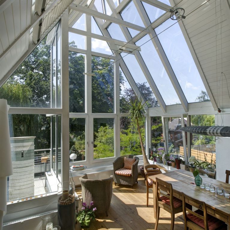 Esszimmer als Wintergarten, 2-fach-Glas