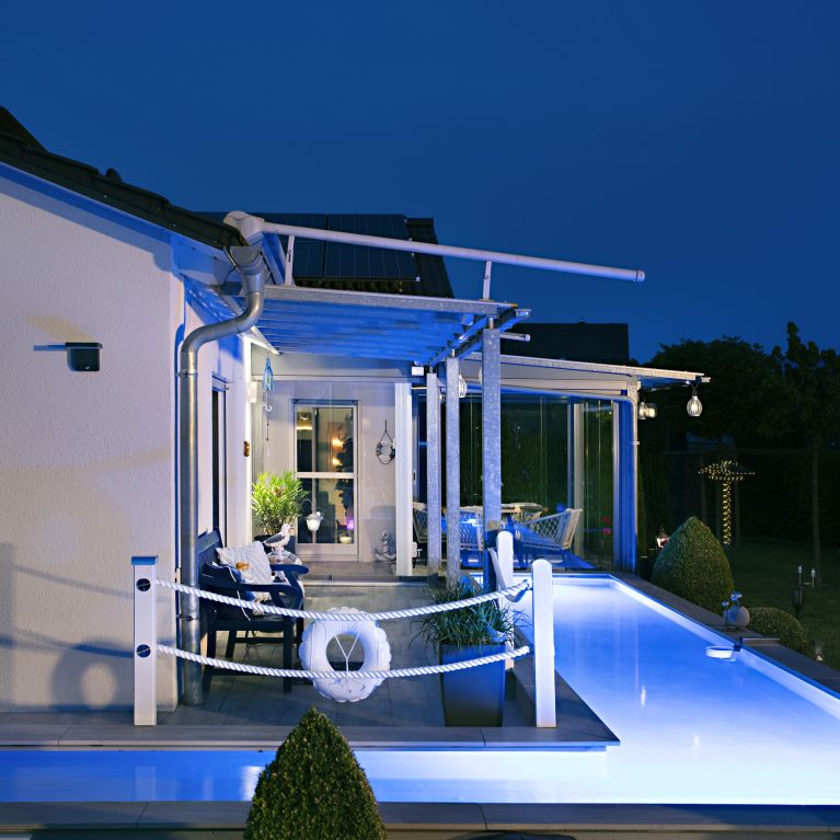 Geschlossene Terrassenüberdachung in der Nähe von Coburg, Oberfranken