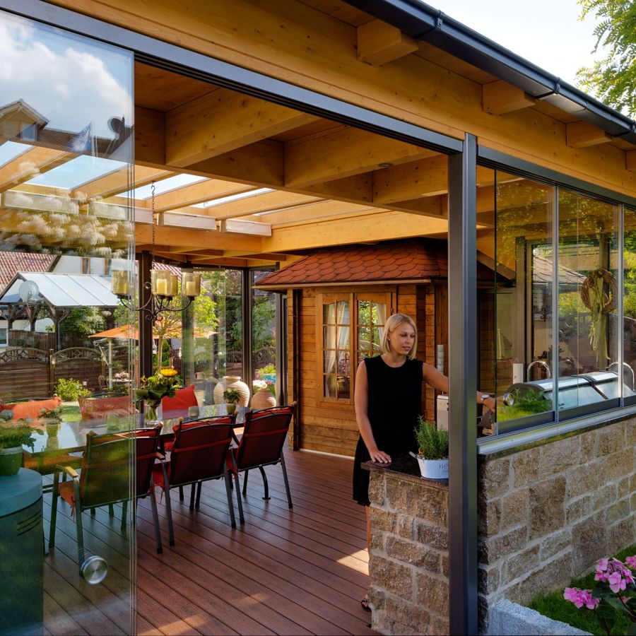 Outdoorküche als Cabrio-Veranda® in Kronach, Oberfranken