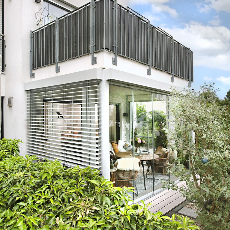 Geschlossene Terrassenüberdachung im Landkreis Bamberg, Oberfranken