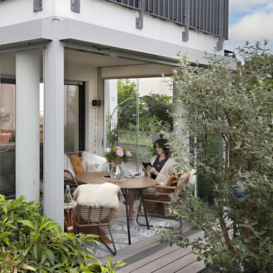 Geschlossene Terrassenüberdachung im Landkreis Bamberg, Oberfranken