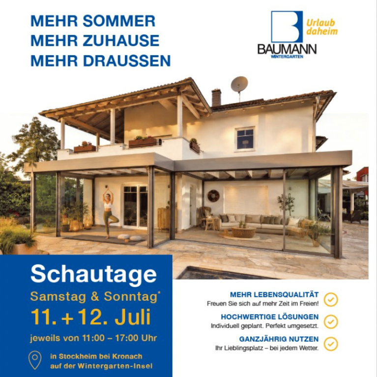 Wintergarten und Terrassenüberdachungen in Oberfranken vom Fachbetrieb