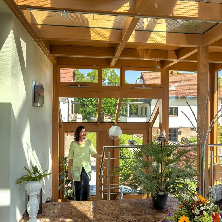 Mehrgeschossiger Wintergarten Raum Sonneberg