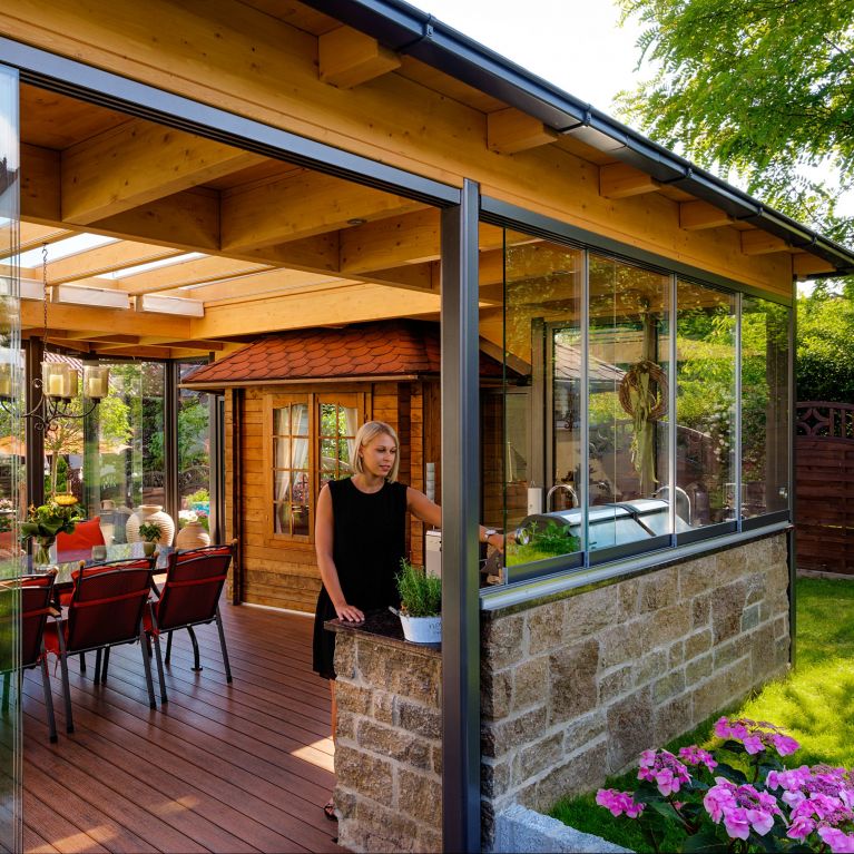 Cabrio-Veranda - Terrassenüberdachung