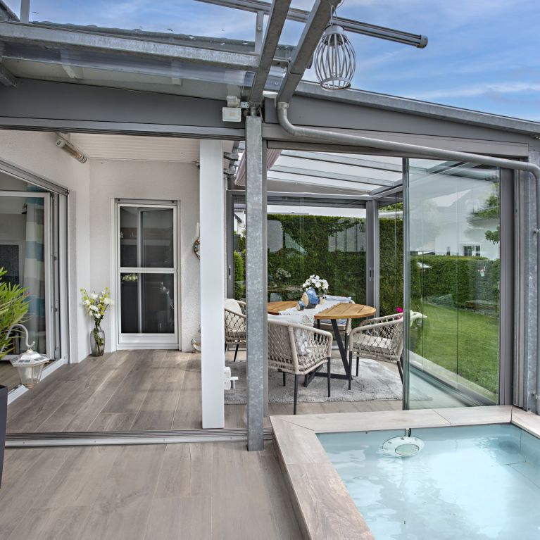 Terrassenüberdachung im Landkreis Coburg, Oberfranken