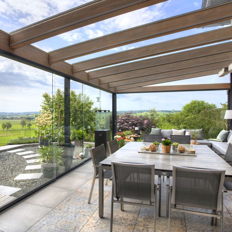 Terrassenüberdachung im Landkreis Kulmbach, Oberfranken
